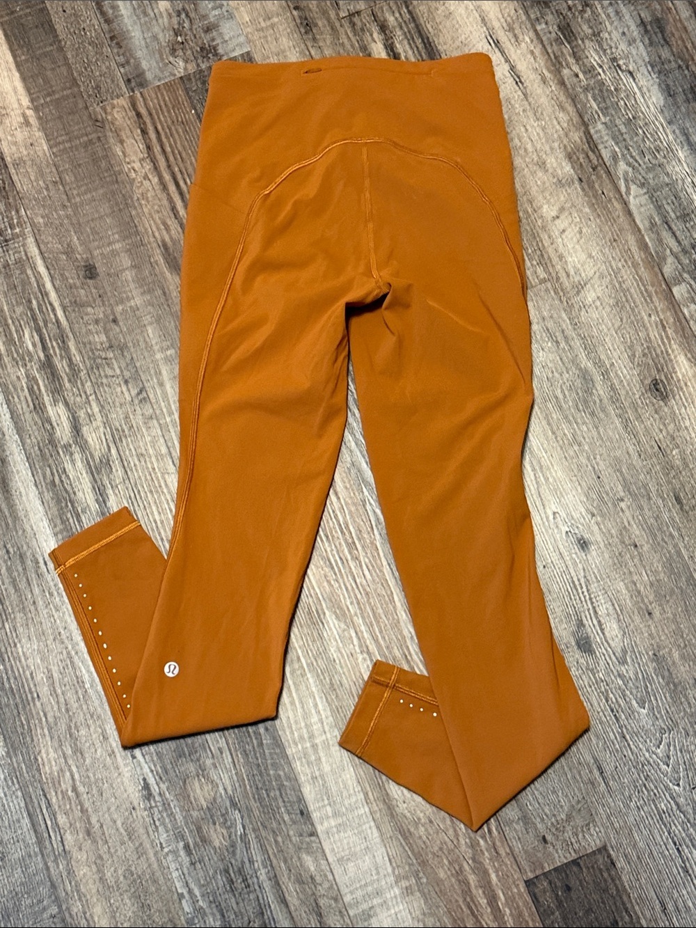 Lululemon InStill High-Rise Tights Leggings Size 4 Autumn Orange - Picture 4 of 5
